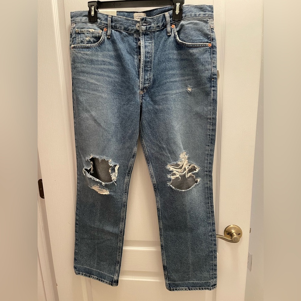 Citizens Of Humanity Distressed Blue Jeans